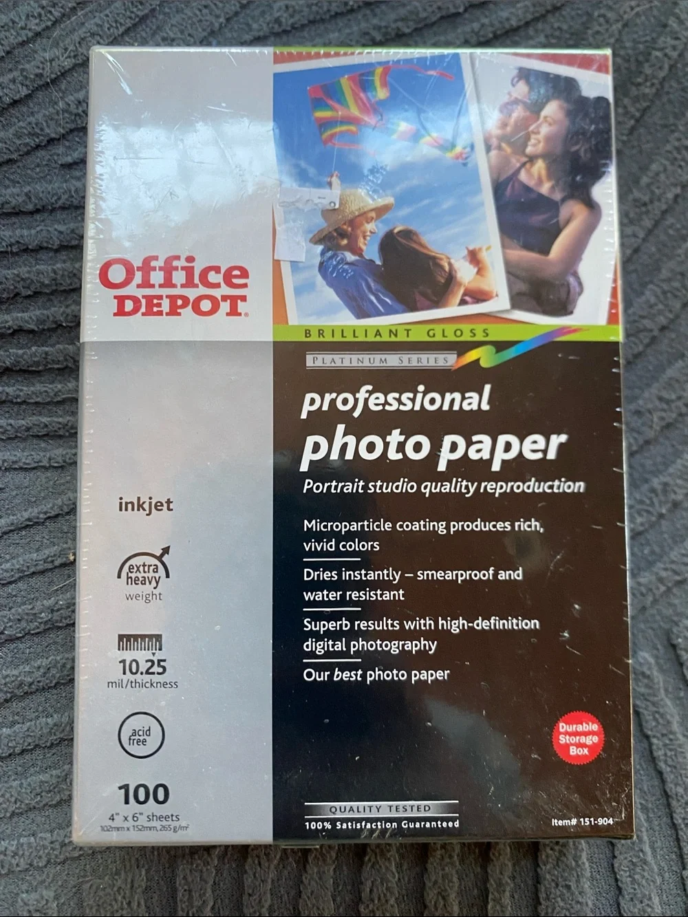 Professional Photo Paper - Brilliant Gloss, Black & White Packaging